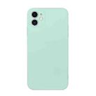 For iPhone 11 Straight Edge Solid Color TPU Shockproof Case (Light Cyan) - 1