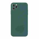 For iPhone 11 Pro Straight Edge Solid Color TPU Shockproof Case (Dark Night Green) - 1