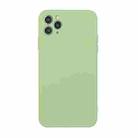 For iPhone 11 Pro Straight Edge Solid Color TPU Shockproof Case (Matcha Green) - 1