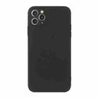 For iPhone 11 Pro Straight Edge Solid Color TPU Shockproof Case (Black) - 1