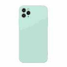 For iPhone 11 Pro Max Straight Edge Solid Color TPU Shockproof Case (Light Cyan) - 1