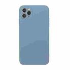 For iPhone 11 Pro Max Straight Edge Solid Color TPU Shockproof Case (Lavender Grey) - 1