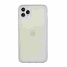 For iPhone 11 Pro Max Straight Edge Solid Color TPU Shockproof Case (Transparent) - 1