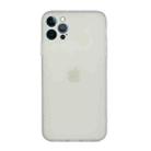 For iPhone 12 Pro Straight Edge Solid Color TPU Shockproof Case(Transparent) - 1