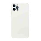 For iPhone 12 Pro Straight Edge Solid Color TPU Shockproof Case(White) - 1