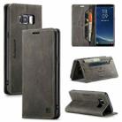 For Samsung Galaxy S8 AutSpace A01 Retro Skin-feel Crazy Horse Texture Horizontal Flip Leather Case with Holder & Card Slots & Wallet & RFID(Coffee) - 1