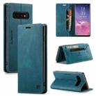 For Samsung Galaxy S10 AutSpace A01 Retro Skin-feel Crazy Horse Texture Horizontal Flip Leather Case with Holder & Card Slots & Wallet & RFID(Blue) - 1