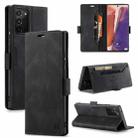 For Samsung Galaxy Note20 AutSpace A01 Retro Skin-feel Crazy Horse Texture Horizontal Flip Leather Case with Holder & Card Slots & Wallet & RFID(Black) - 1