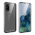 For Samsung Galaxy S20 Magnetic Metal Frame Double-sided Tempered Glass Case(Silver) - 1