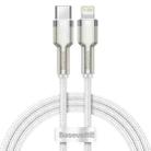 Baseus CATLJK-A02 Cafule Series 20W Type-C / USB-C to 8 Pin PD Metal Charging Data Cable, Length:1m(White) - 1