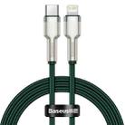 Baseus CATLJK-A06 Cafule Series 20W Type-C / USB-C to 8 Pin PD Metal Charging Data Cable, Length:1m(Dark Green) - 1