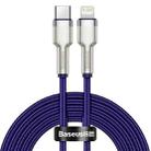 Baseus CATLJK-B05 Cafule Series 20W Type-C / USB-C to 8 Pin PD Metal Charging Data Cable, Length:2m(Purple) - 1