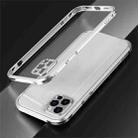 For iPhone 12 Pro Blade Series Lens Protector + Metal Frame Protective Case(Silver) - 1