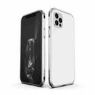 For iPhone 12 Pro Blade Series Lens Protector + Metal Frame Protective Case(Silver) - 2