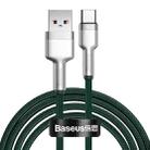 BaseusCATJK-B06 Cafule Series 40W USB to Type-C / USB-C Metal Charging Data Cable, Length:2m(Dark Green) - 1