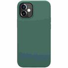 For iPhone 12 mini NILLKIN Flex Pure Series Solid Color Liquid Silicone Dropproof Protective Case (Green) - 1