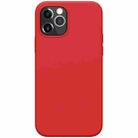 For iPhone 12 Pro Max NILLKIN Flex Pure Series Solid Color Liquid Silicone Dropproof Protective Case(Red) - 1
