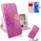 For Huawei P Smart Z/Y9 Prime 2019 Solid Color Colorful Magnetic Buckle Horizontal Flip PU Leather Case with Holder & Card Slots & Wallet & Lanyard(Pink) - 1