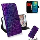 For Huawei Mate 20 Solid Color Colorful Magnetic Buckle Horizontal Flip PU Leather Case with Holder & Card Slots & Wallet & Lanyard(Purple) - 1