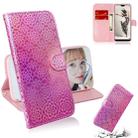 For Huawei P20 Pro Solid Color Colorful Magnetic Buckle Horizontal Flip PU Leather Case with Holder & Card Slots & Wallet & Lanyard(Pink) - 1