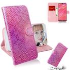For Huawei Y7 Prime 2019 Solid Color Colorful Magnetic Buckle Horizontal Flip PU Leather Case with Holder & Card Slots & Wallet & Lanyard(Pink) - 1