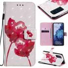 For Samsung Galaxy S20 FE 3D Painting Horizontal Flip Leather Case with Holder & Card Slot & Lanyard(Red Rose) - 1