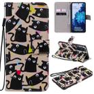 For Samsung Galaxy S20 FE Painting Horizontal Flip Leather Case with Holder & Card Slot & Lanyard(Cats) - 1