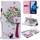 For Samsung Galaxy S20 FE Painting Horizontal Flip Leather Case with Holder & Card Slot & Lanyard(Cat and Tree) - 1