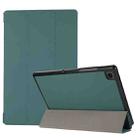 3-folding Skin Texture Horizontal Flip TPU + PU Leather Case with Holder For Samsung Galaxy Tab A7 10.4(2020) T500 / T505(Green) - 1