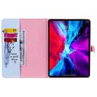 Painted Pattern Horizontal Flip Leather Case with Holder & Card Slots & Wallet & Sleep / Wake-up Function For iPad Air 2022 / 2020 10.9 /iPad Pro 11 2020 / 2018(Feather) - 4