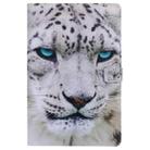 For Lenovo Tab M10 Plus TB-X606F Painted Pattern Horizontal Flip Leather Case with Holder & Card Slots & Wallet & Sleep / Wake-up Function (White Leopard) - 1
