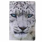 For Samsung Galaxy S6 Lite P610 Painted Pattern Horizontal Flip Leather Case with Holder & Card Slots & Wallet & Sleep / Wake-up Function (White Leopard) - 1