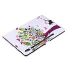 For Samsung Galaxy Tab S6 T860 Painted Pattern Horizontal Flip Leather Case with Holder & Card Slots & Wallet & Sleep / Wake-up Function (Cat and Tree) - 7