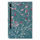 For Samsung Galaxy Tab S6 T860 Painted Pattern Horizontal Flip Leather Case with Holder & Card Slots & Wallet & Sleep / Wake-up Function (Apricot Tree) - 3