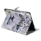 For Samsung Galaxy Tab S6 T860 Painted Pattern Horizontal Flip Leather Case with Holder & Card Slots & Wallet & Sleep / Wake-up Function (White Leopard) - 5