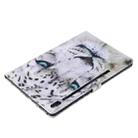 For Samsung Galaxy Tab S6 T860 Painted Pattern Horizontal Flip Leather Case with Holder & Card Slots & Wallet & Sleep / Wake-up Function (White Leopard) - 7