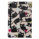 For Samsung Galaxy Tab S6 T860 Painted Pattern Horizontal Flip Leather Case with Holder & Card Slots & Wallet & Sleep / Wake-up Function (Cats) - 2