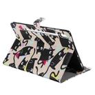 For Samsung Galaxy Tab S6 T860 Painted Pattern Horizontal Flip Leather Case with Holder & Card Slots & Wallet & Sleep / Wake-up Function (Cats) - 4