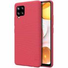 For Samsung Galaxy A42 5G NILLKIN Frosted Concave-convex Texture PC Protective Case(Red) - 1