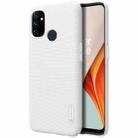 For OnePlus Nord N100 NILLKIN Frosted Concave-convex Texture PC Protective Case(White) - 1