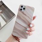 For iPhone 12 / 12 Pro Frosted IMD Series TPU Protective Case(Creamy Coffee) - 1