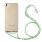 For iPhone SE 2022 / SE 2020 / 8 / 7 Shockproof Ultra-thin TPU + Acrylic Protective Case with Lanyard(Light Green) - 1