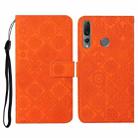 For Huawei P Smart Z / Y9 Prime 2019 Ethnic Style Embossed Pattern Horizontal Flip Leather Case with Holder & Card Slots & Wallet & Lanyard(Orange) - 1