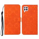 For Huawei P40 lite / nova 6 SE Ethnic Style Embossed Pattern Horizontal Flip Leather Case with Holder & Card Slots & Wallet & Lanyard(Orange) - 1