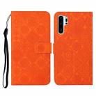 For Huawei P30 Pro Ethnic Style Embossed Pattern Horizontal Flip Leather Case with Holder & Card Slots & Wallet & Lanyard(Orange) - 1