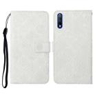 For Huawei Honor 9X / 9X Pro Ethnic Style Embossed Pattern Horizontal Flip Leather Case with Holder & Card Slots & Wallet & Lanyard(White) - 1