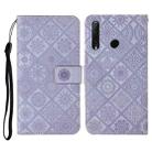 Huawei Honor 20 lite / 10i Ethnic Style Embossed Pattern Horizontal Flip Leather Case with Holder & Card Slots & Wallet & Lanyard(Purple) - 1