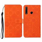 Huawei Honor 20 lite / 10i Ethnic Style Embossed Pattern Horizontal Flip Leather Case with Holder & Card Slots & Wallet & Lanyard(Orange) - 1