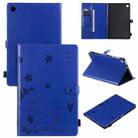 For Lenovo Tab M10 Plus TB-X606F Cat Bee Embossing Pattern Shockproof Table PC Protective Horizontal Flip Leather Case with Holder & Card Slots & Wallet & Pen Slot & Wake-up / Sleep Function(Blue) - 1