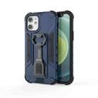 For iPhone 12 mini Peacock Style PC + TPU Protective Case with Bottle Opener (Dark Blue) - 1